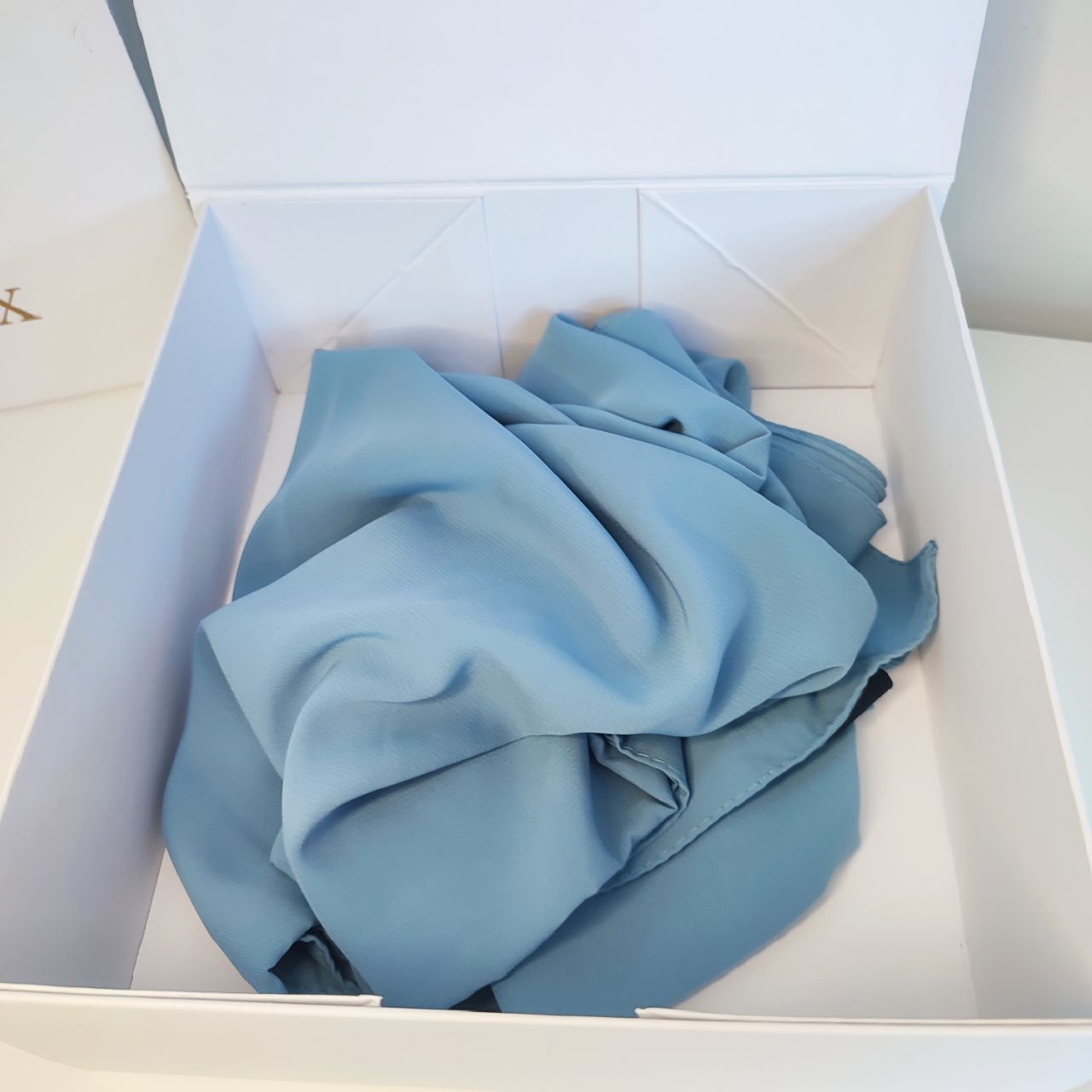 Hijab Soie de Médine bleu clair - 7obbox - Élégance et Confort pour un Look Sophistiqué