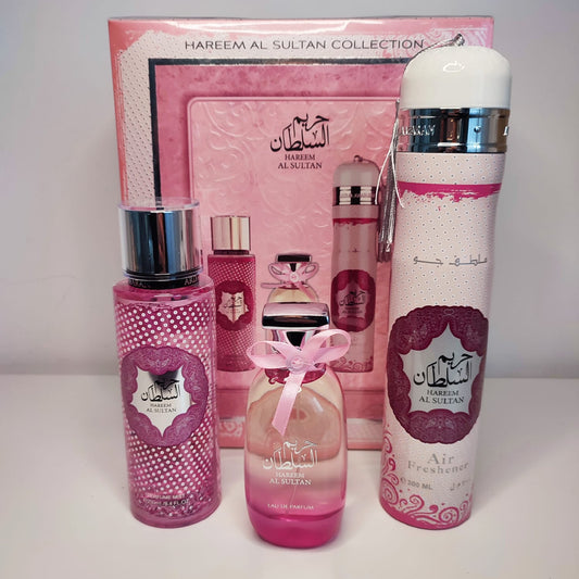 Parfums et coffret Spray d'intérieur et brume Hareem Al Sultan - Parfum oriental senteur chaleureuse et sensuelle, aux notes de fleurs et d'épices